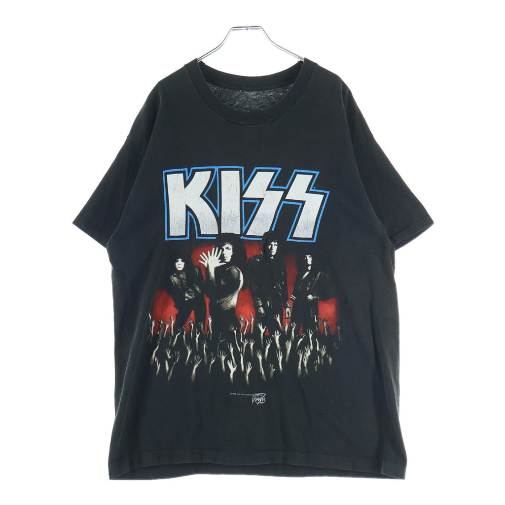 VINTAGE(ヴィンテージ) 80S KISS NO MAKE TEE キス ノーメイク 半袖カットソーTシャツ ブラック
