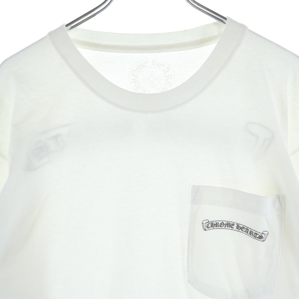 CHROME HEARTS(クロムハーツ) クロムハーツ CH SCROLL LABEL FUCKYOU L/S / スクロールラベル ファックユー アームプリント長袖Tシャツ ホワイト