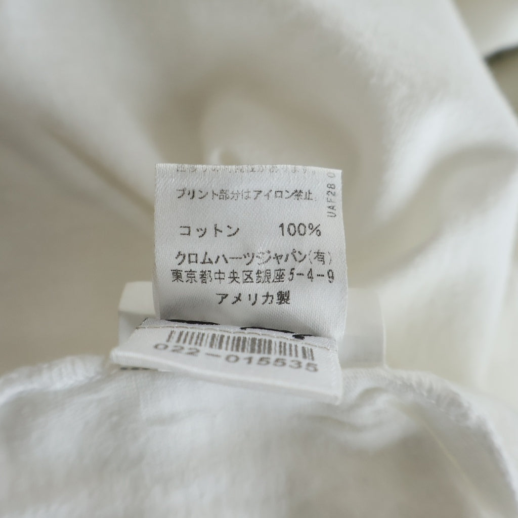 CHROME HEARTS(クロムハーツ) クロムハーツ CH SCROLL LABEL FUCKYOU L/S / スクロールラベル ファックユー アームプリント長袖Tシャツ ホワイト