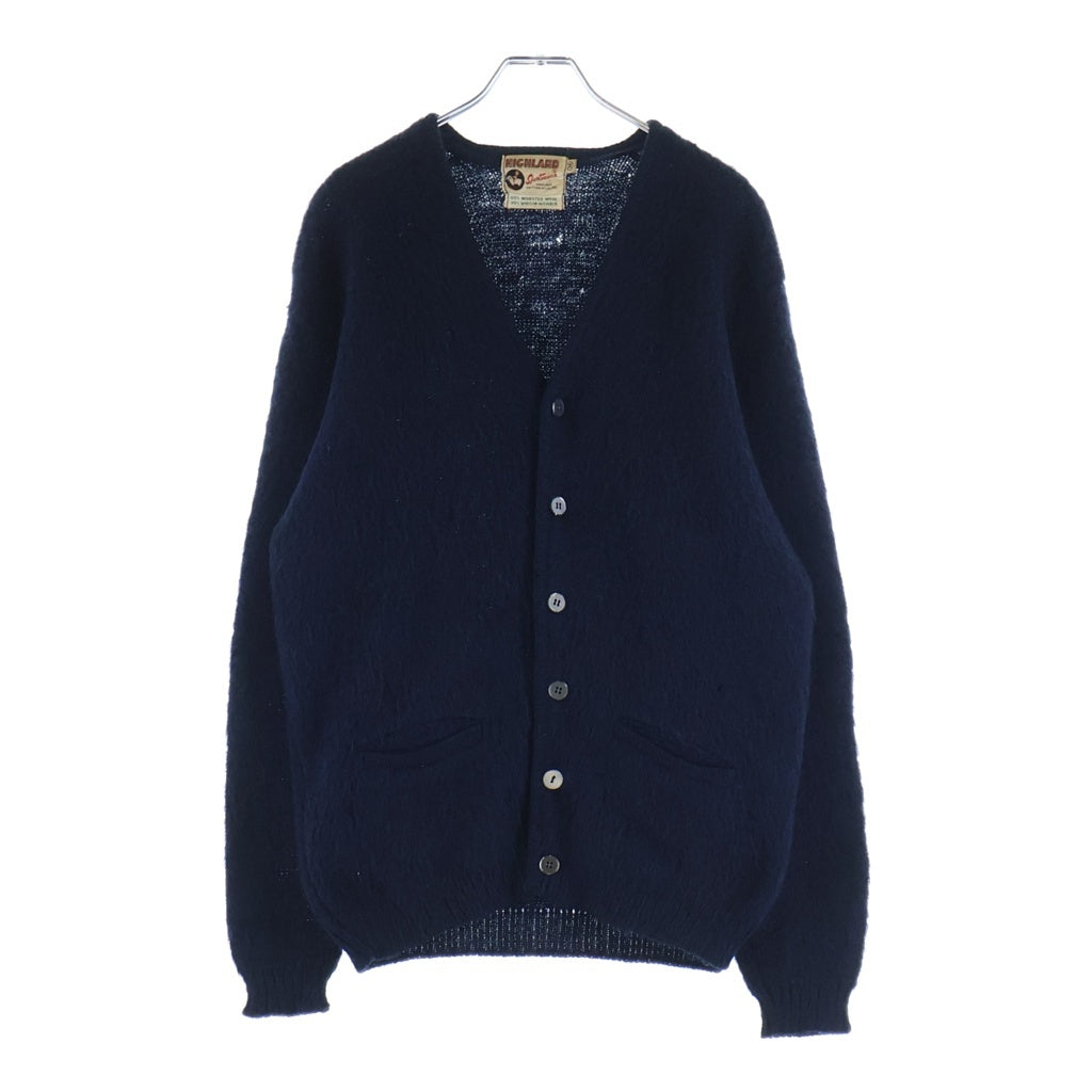 VINTAGE(ヴィンテージ) 60S HIGHLAND SPORTSWEAR (ハイランドスポーツウェア) WOOL MOHAIR CARDIGAN ウール モヘ カーディガン ネイビー