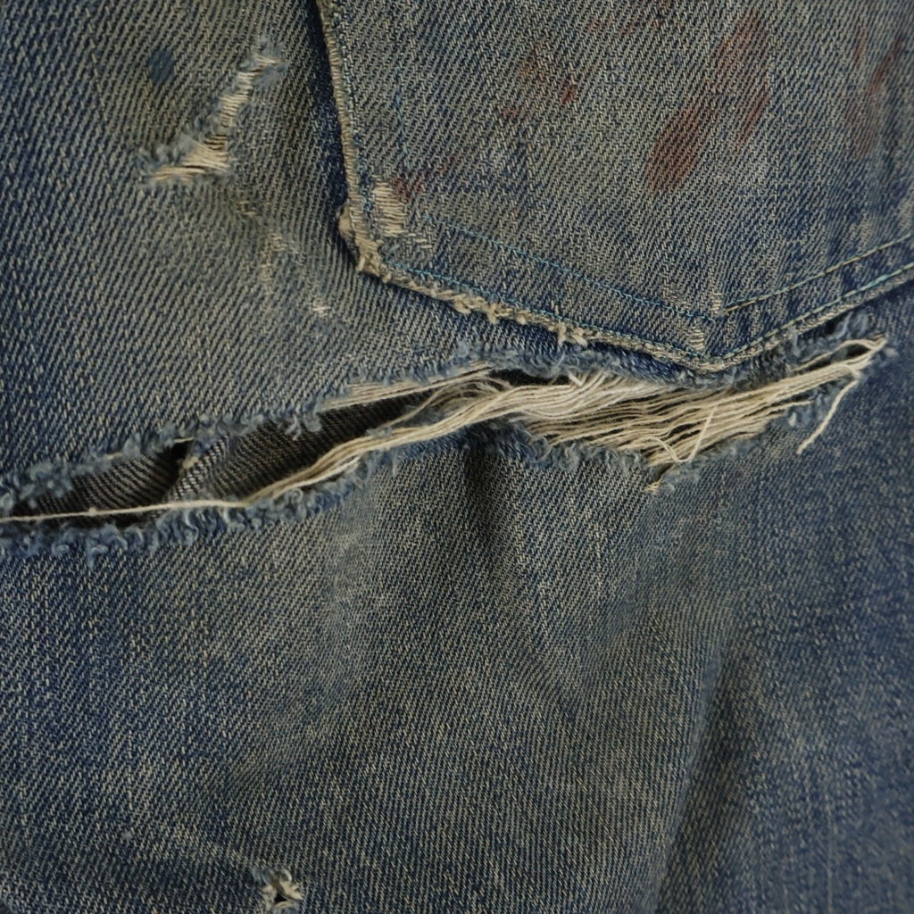 Levi's(リーバイス) 40S VINTAGE SS503XXB WW2 大戦モデル 革パッチ ボタン裏刻印 Vステッチ 隠しリベット 通常R ボタンフライ デニムパンツ インディゴ