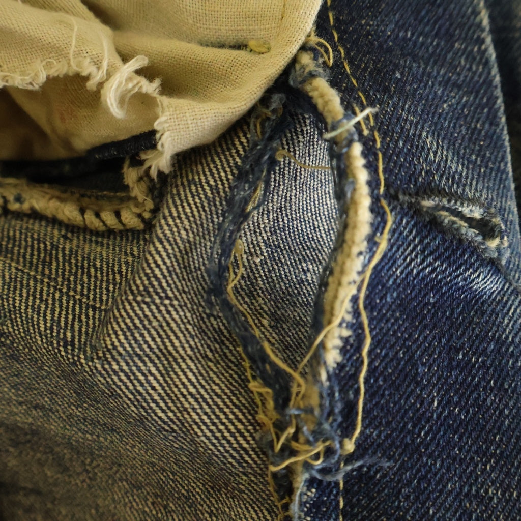 Levi's(リーバイス) 40S VINTAGE SS503XXB WW2 大戦モデル 革パッチ ボタン裏刻印 Vステッチ 隠しリベット 通常R ボタンフライ デニムパンツ インディゴ