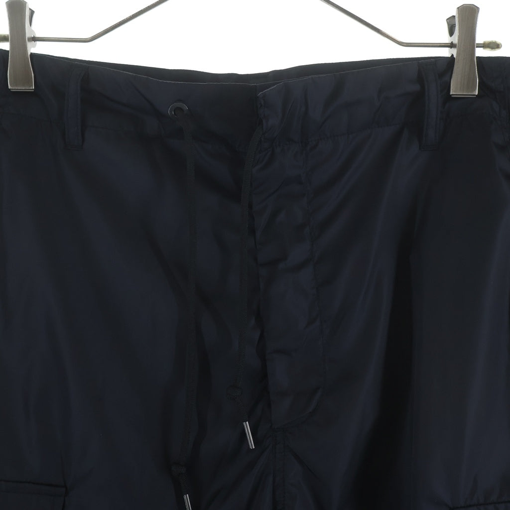 H BEAUTY&YOUTH(エイチ ビューティーアンドユース) OLMETEX NYLON CARGO PANTS ナイロンシレタフタ クランキー カーゴパンツ ブラック 1214-174-9099