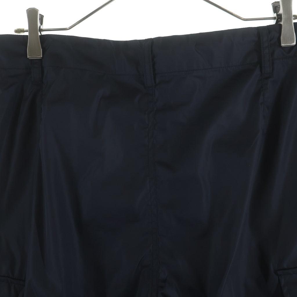 H BEAUTY&YOUTH(エイチ ビューティーアンドユース) OLMETEX NYLON CARGO PANTS ナイロンシレタフタ クランキー カーゴパンツ ブラック 1214-174-9099