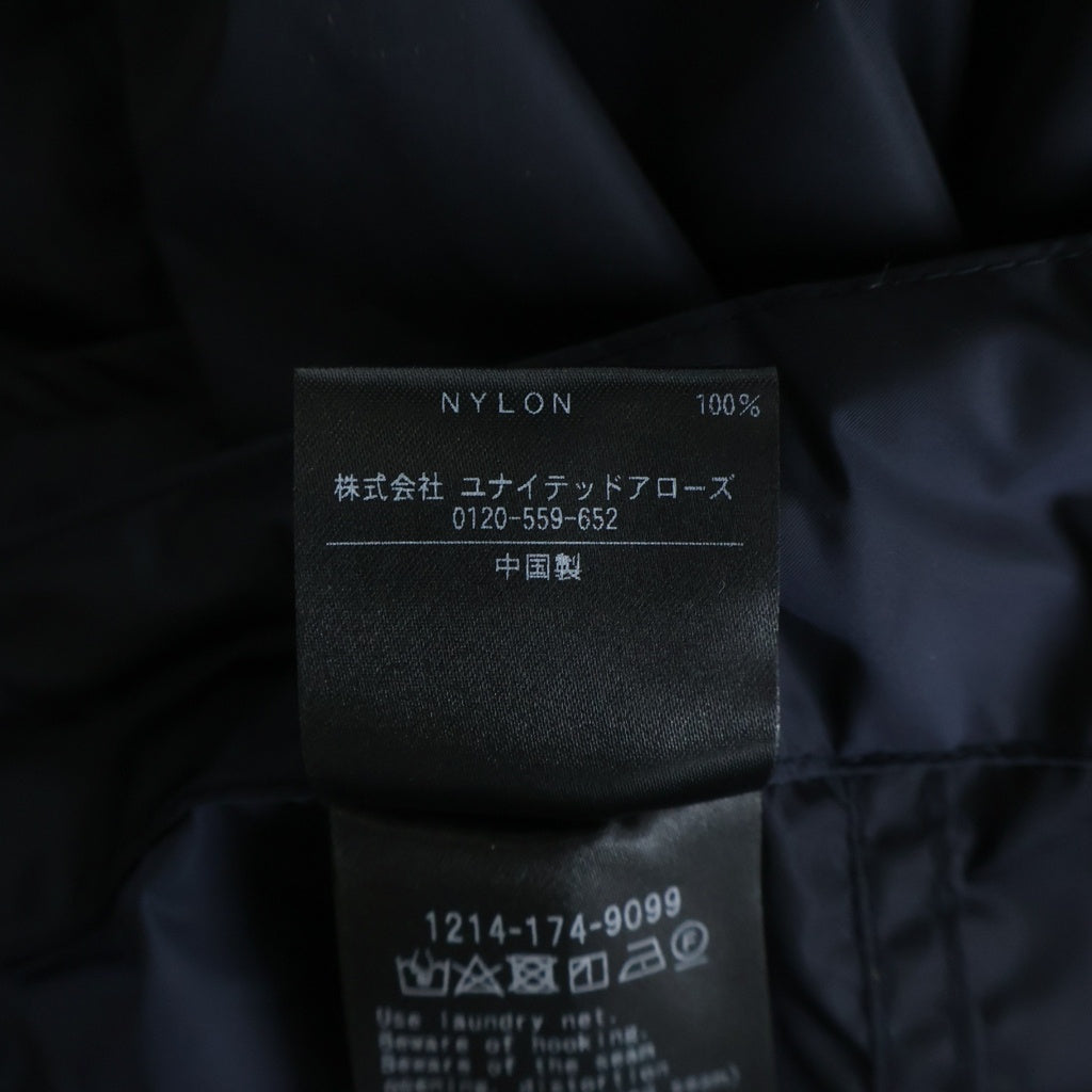 H BEAUTY&YOUTH(エイチ ビューティーアンドユース) OLMETEX NYLON CARGO PANTS ナイロンシレタフタ クランキー カーゴパンツ ブラック 1214-174-9099