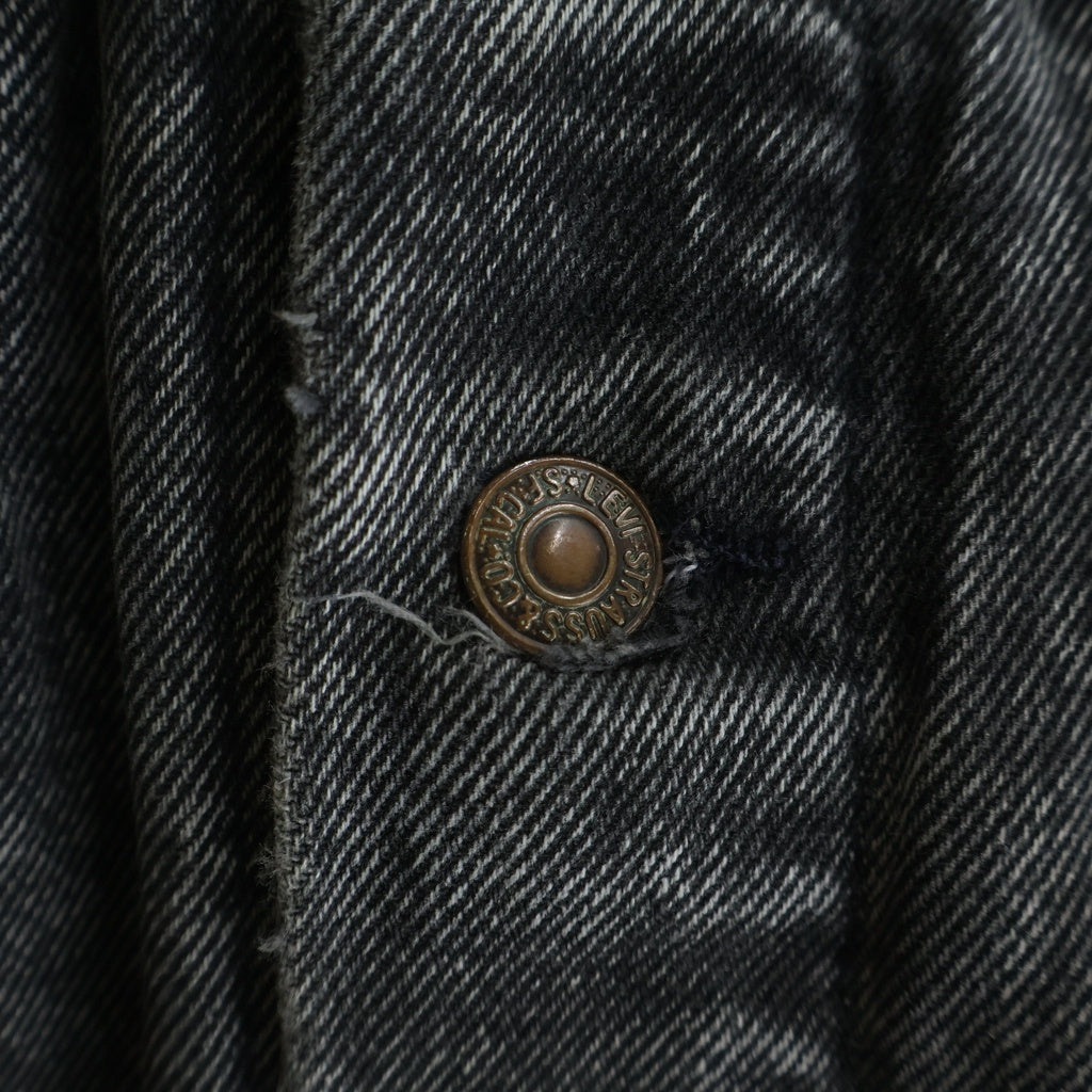 Levi's(リーバイス) 80S 70507-0253 ボタン裏523 スモールe USA製 デニムトラッカー ジャケット ブラック