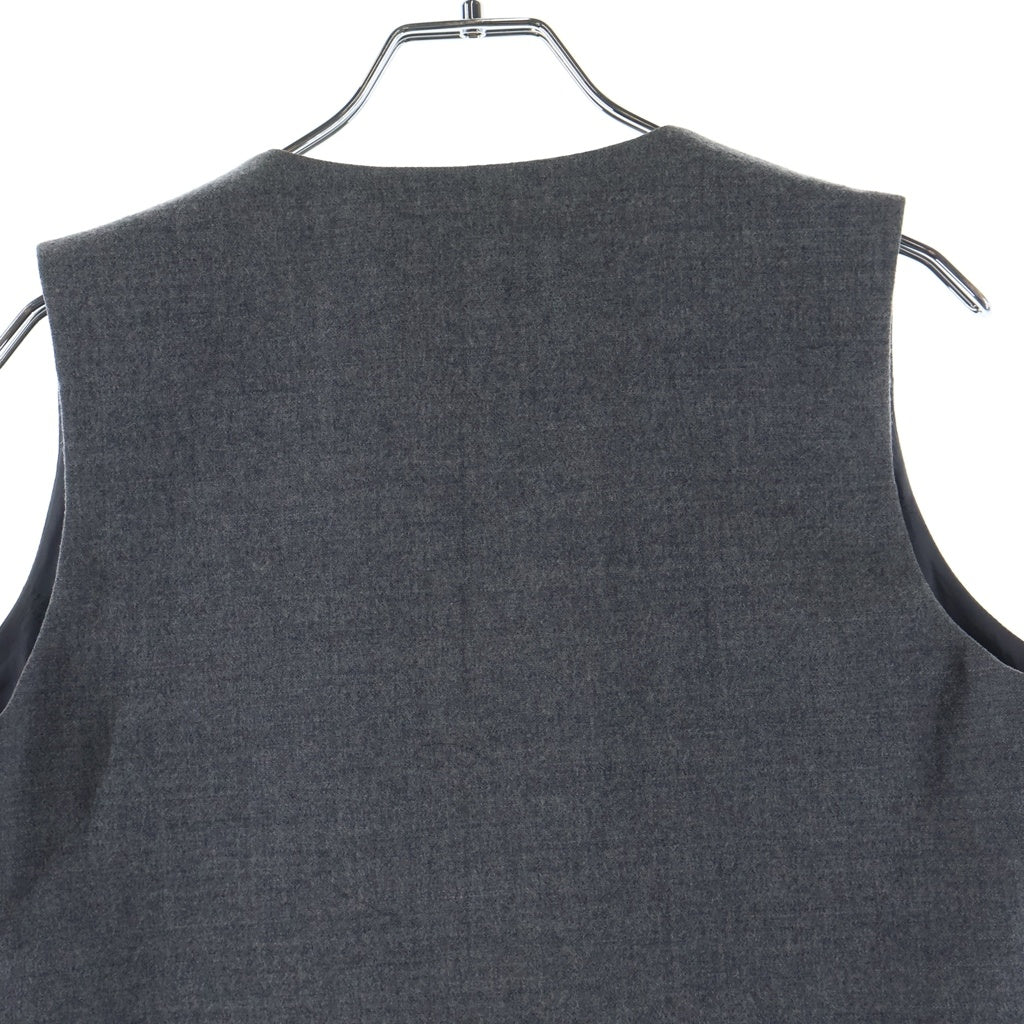 Maison Margiela(メゾンマルジェラ) SLEEVELESS WOOL V NECK DRESS ノースリーブ Vネック ドレス グレー レディース