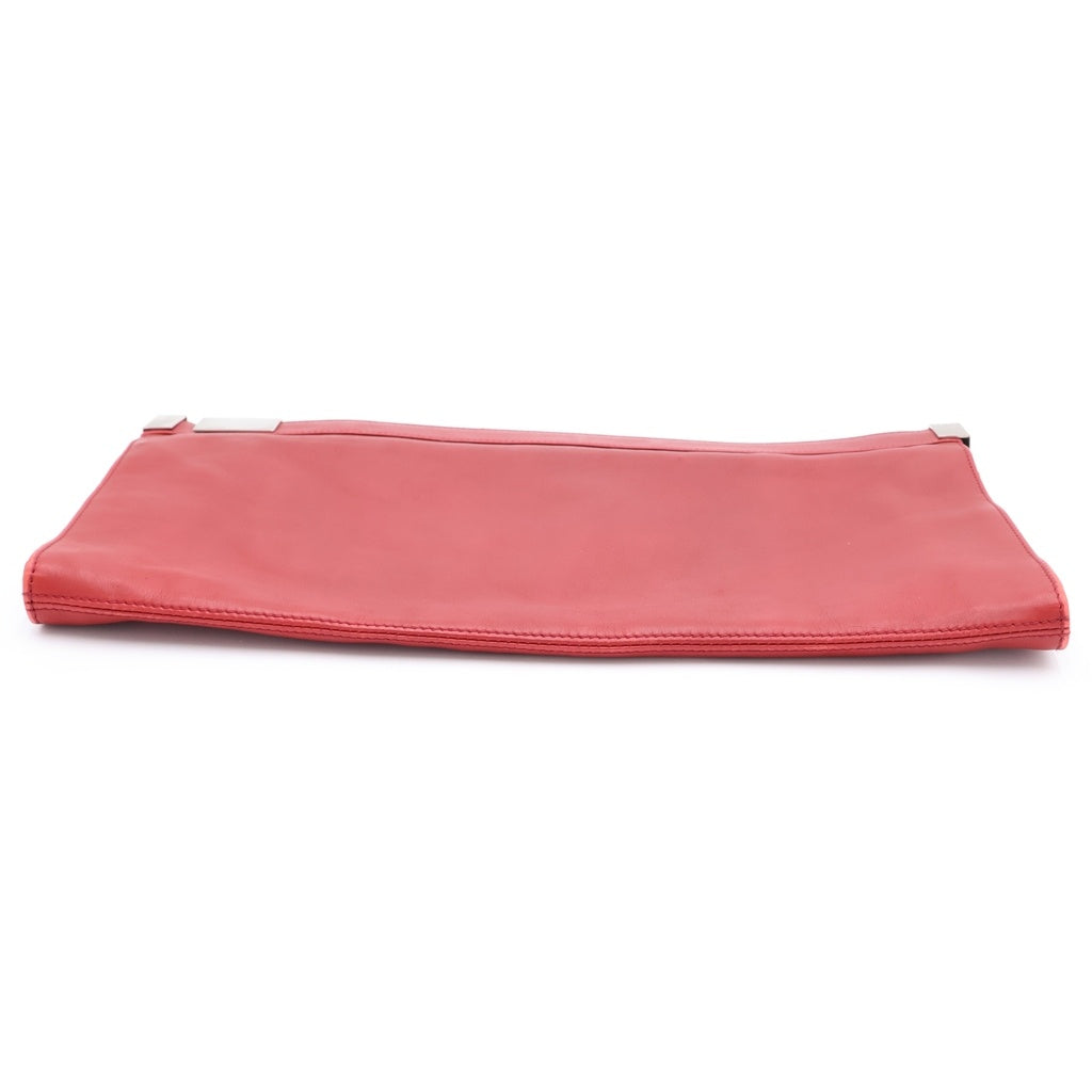 Maison Margiela(メゾンマルジェラ) 12AW CLUTCH BAG 11 スライドジップ クラッチバッグ 02CA/2012/12153-2012 02 S36WF0111 レッド レディース
