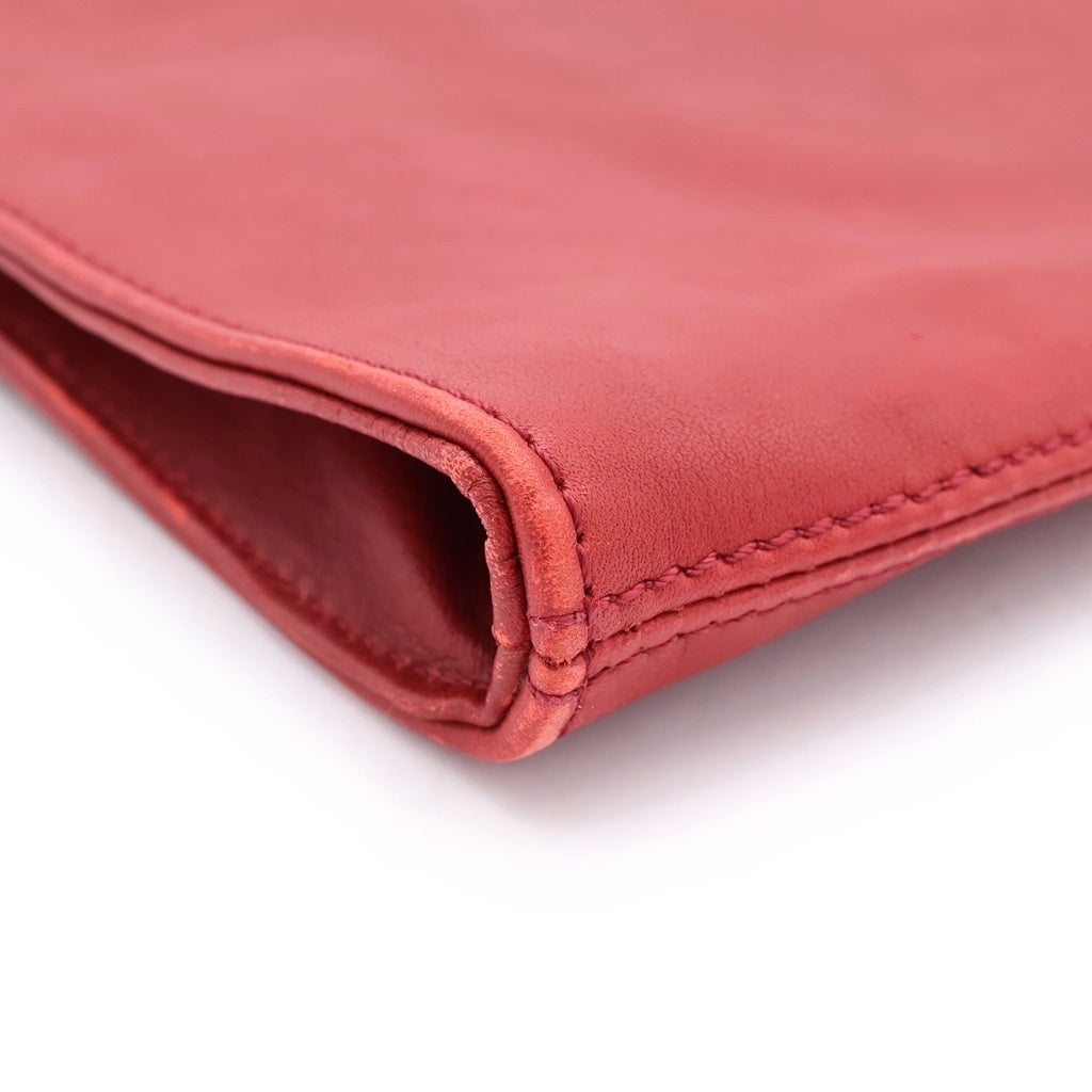 Maison Margiela(メゾンマルジェラ) 12AW CLUTCH BAG 11 スライドジップ クラッチバッグ 02CA/2012/12153-2012 02 S36WF0111 レッド レディース