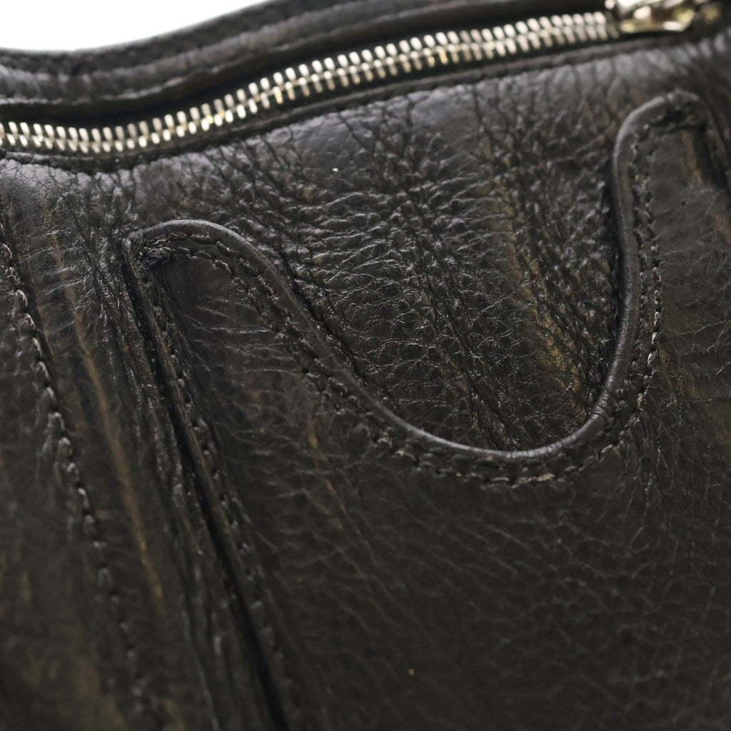 CHROME HEARTS(クロムハーツ) 3FOLD 3フォールド クロスパッチ付き クロスボタンレザーウォレット 二つ折り財布 ブラック