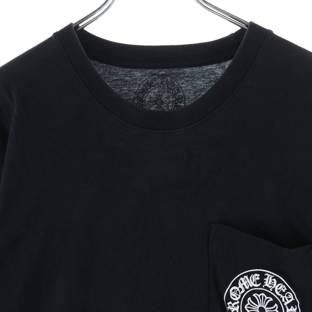 CHROME HEARTS(クロムハーツ) 25SS HORSESHOE POCKET S/S TEE ホースシュー ポケット 半袖Tシャツ カットソー ブラック