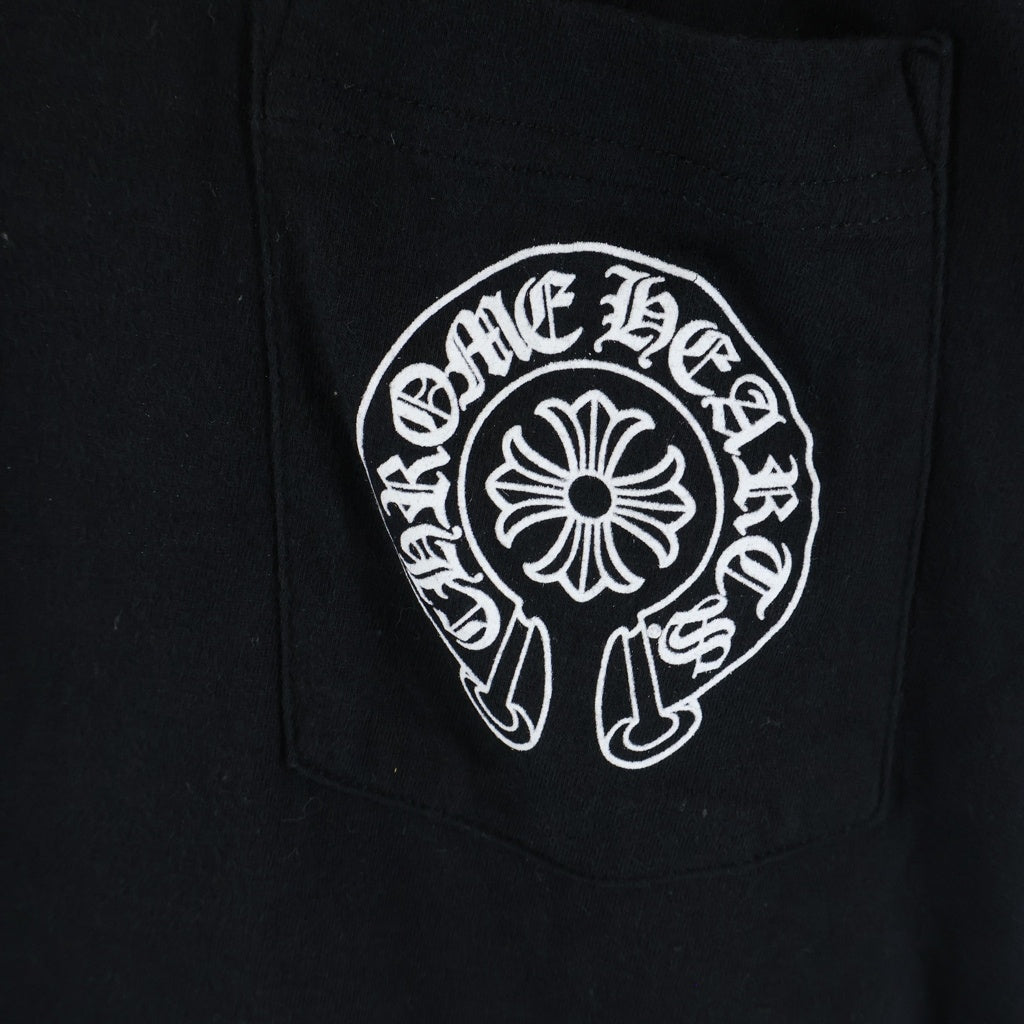CHROME HEARTS(クロムハーツ) 25SS HORSESHOE POCKET S/S TEE ホースシュー ポケット 半袖Tシャツ カットソー ブラック