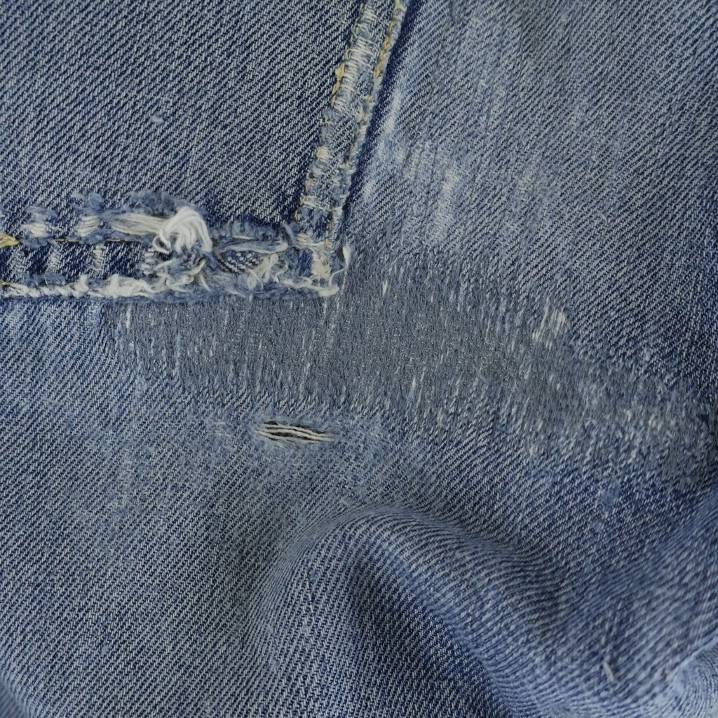 Levi's(リーバイス) 70S BIG E 後期 フライボタン裏刻印E 足長R 並行ステッチ レインボーステッチ デニムパンツ インディゴ