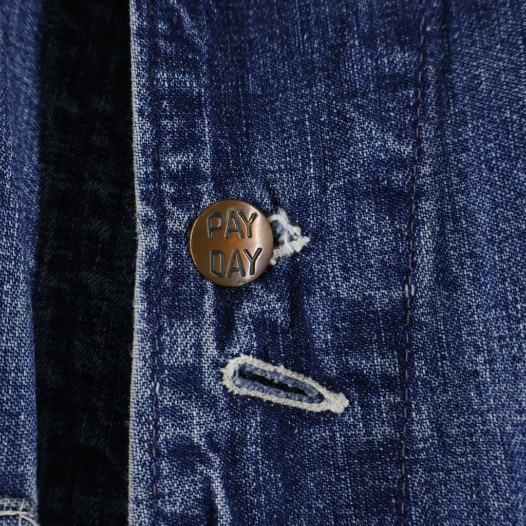 VINTAGE(ヴィンテージ) 50S PENNEY'S PAY DAY (ペイデイ) DENIM COVERALL JACKET デニムカバーオール ジャケット インディゴ