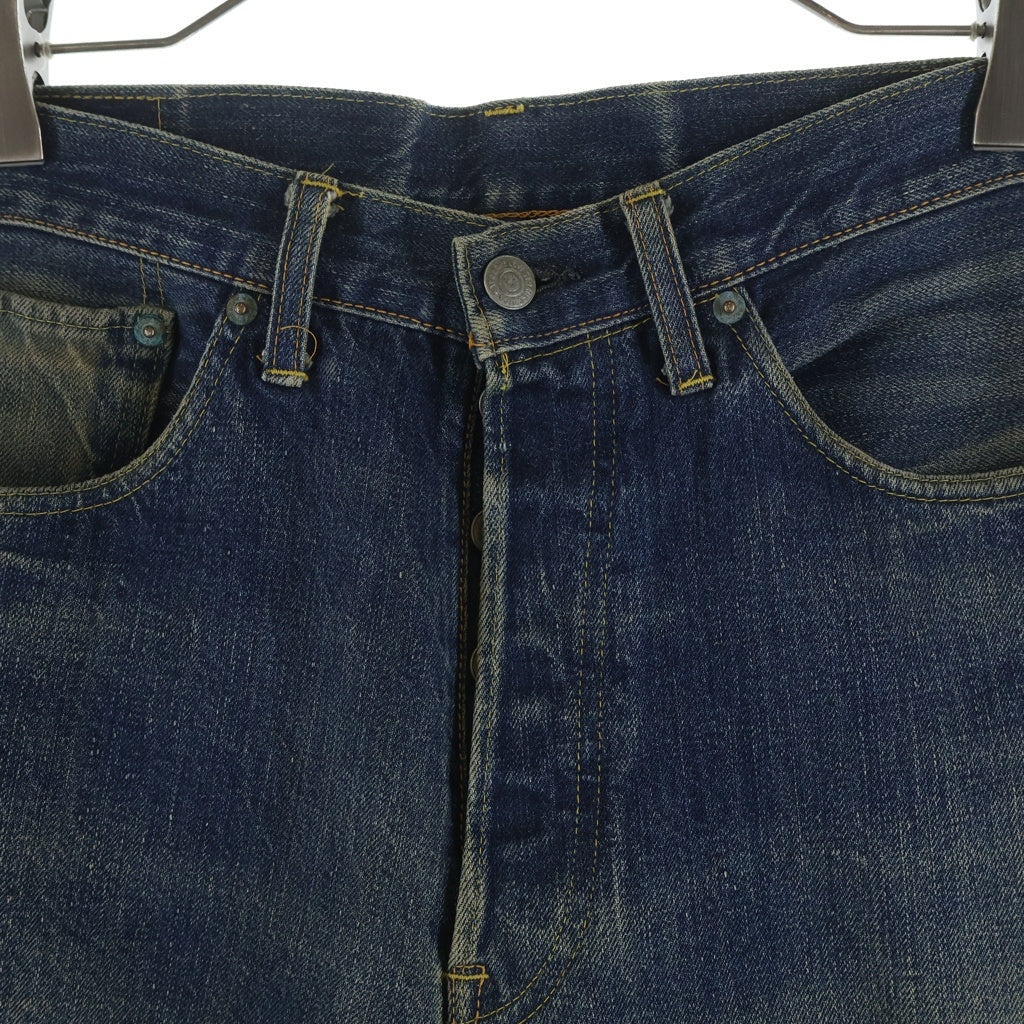 Levi's(リーバイス) 60S 501 BIG E 前期 ボタン裏無刻印 タイプ物 ズレカン センターセット 両面タブ 通常R 赤耳 デニムパンツ インディゴ