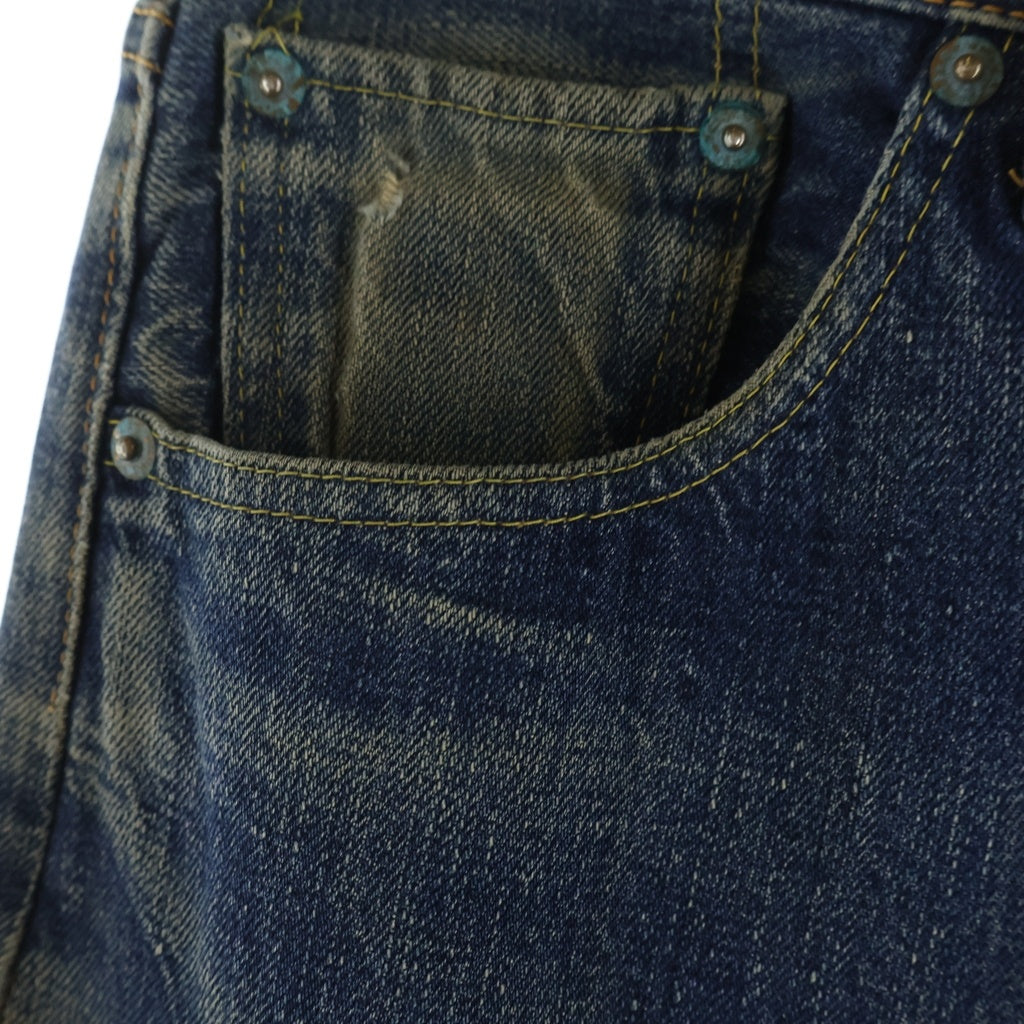 Levi's(リーバイス) 60S 501 BIG E 前期 ボタン裏無刻印 タイプ物 ズレカン センターセット 両面タブ 通常R 赤耳 デニムパンツ インディゴ