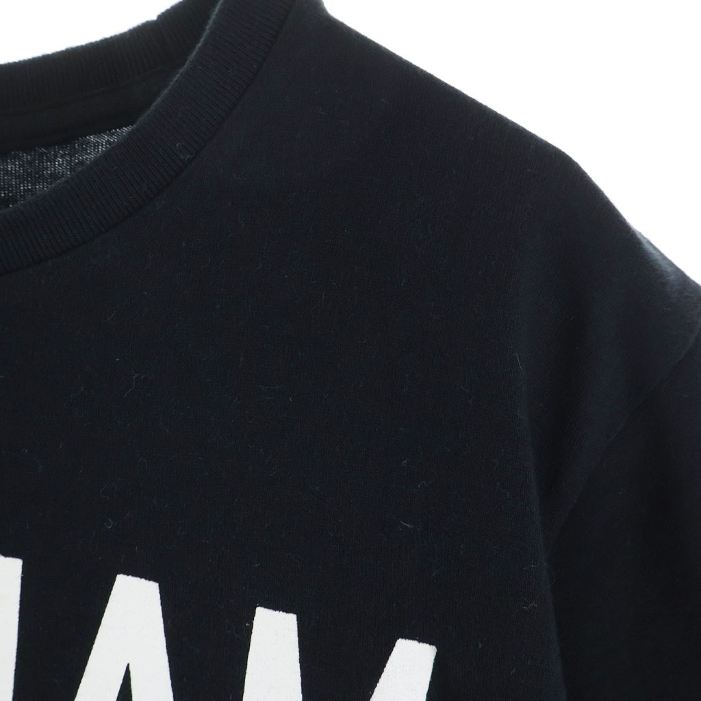 NUMBER (N)INE(ナンバーナイン) 02SS モダンエイジ期 GOTHAM CITY TEE ゴッサム 片面プリント半袖カットソーTシャツ ブラック
