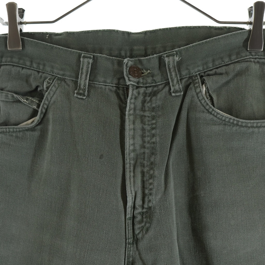 Levi's(リーバイス) 60S VINTAGE 800K BIG E GRIPPER ZIPPER ボタン裏B ヴィンテージ 白タブ ジップフライ コットン パンツ カツラギ カーキ