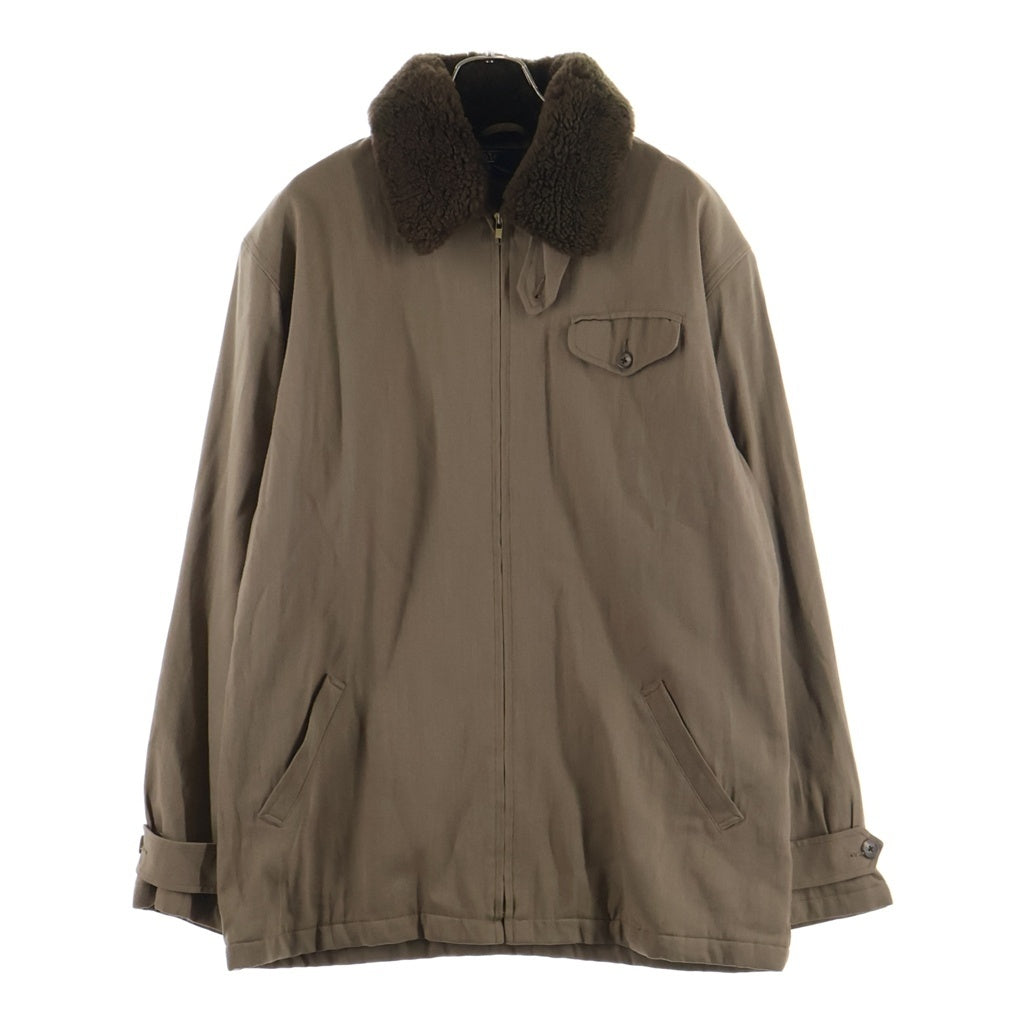 POLO RALPH LAUREN(ポロラルフローレン) FUR COLLAR SPORTS JACKET 襟ファー スポーツジャケット ベージュ