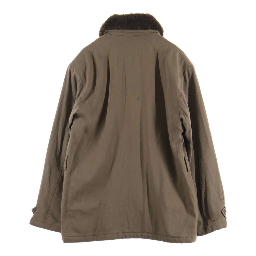 POLO RALPH LAUREN(ポロラルフローレン) FUR COLLAR SPORTS JACKET 襟ファー スポーツジャケット ベージュ