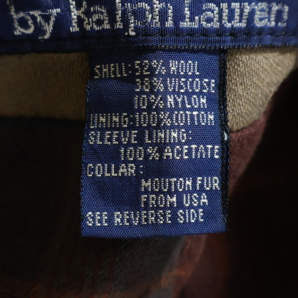POLO RALPH LAUREN(ポロラルフローレン) FUR COLLAR SPORTS JACKET 襟ファー スポーツジャケット ベージュ