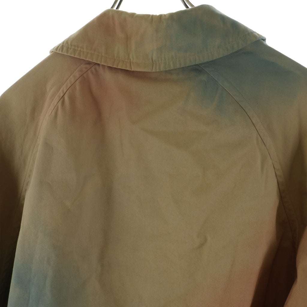 YOKE(ヨーク) 23SS SPRAY PRINTED TRENCH COAT スプレー加工 ペイント トレンチコート ベージュ/ブルー YK23SS0438C