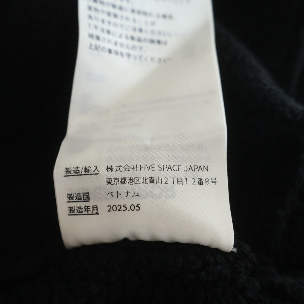 ADER ERROR(アーダーエラー) Sig BL Tag knit zip-up 01 ニット ジップアップ ブラック BO42FYKT0703BK
