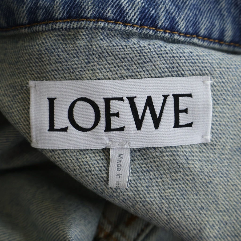 LOEWE(ロエベ) 25AW ANAGRAM DENIM JACKET アナグラム Gジャン デニムジャケット インディゴ 1727170 H526Y50W25