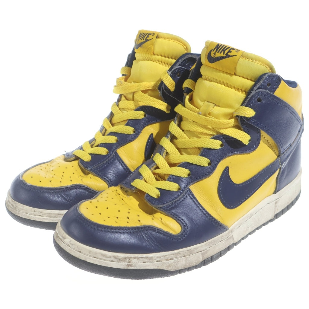 NIKE(ナイキ) 【観賞用】 HJ DUNK HIGH LE MICHIGAN ダンク ハイ ミシガン ハイカットスニーカー ネイビー/イエロー US8cm/26cm 981012