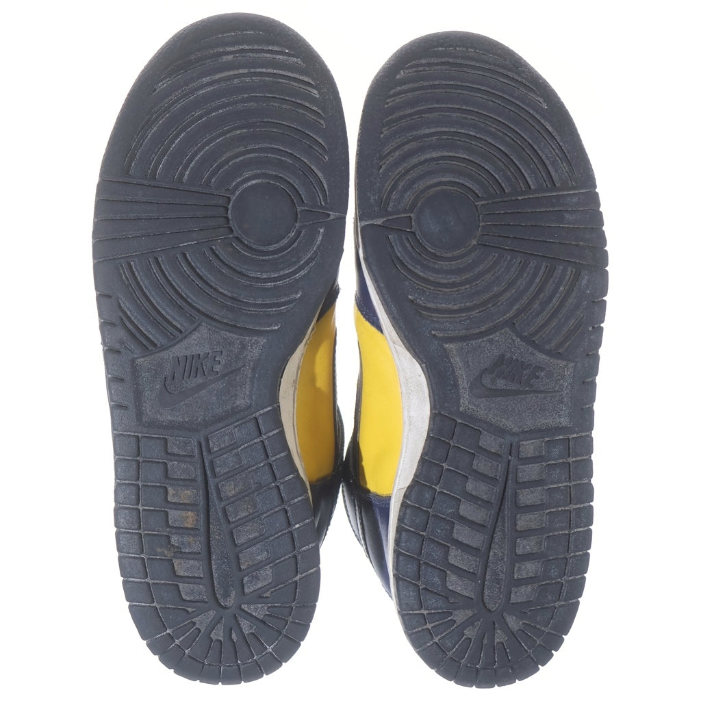 NIKE(ナイキ) 【観賞用】 HJ DUNK HIGH LE MICHIGAN ダンク ハイ ミシガン ハイカットスニーカー ネイビー/イエロー US8cm/26cm 981012