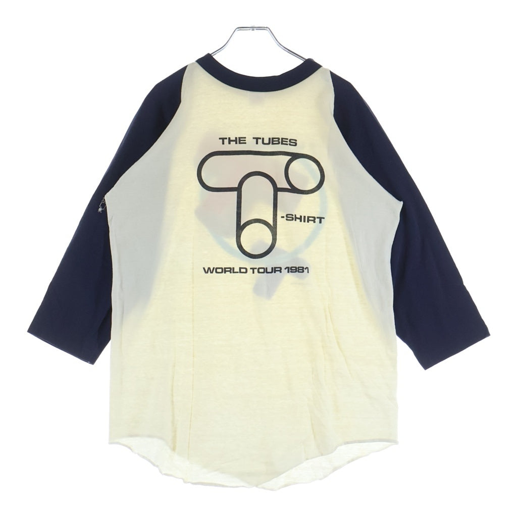 VINTAGE(ヴィンテージ) 80S THE TUBES WORLD TOUR L/S TEE チューブズ ワールドツアー ラグラン 七分袖カットソーTシャツ ホワイト