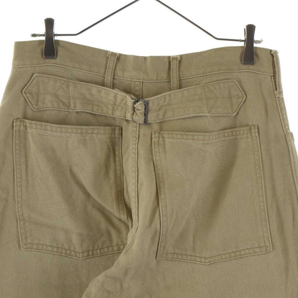 RRL(ダブルアールエル) 90S 三ツ星タグ BUCKLE BACK BAKER PANTS USA製 バックルバック ベイカー ワイド パンツ ベージュ
