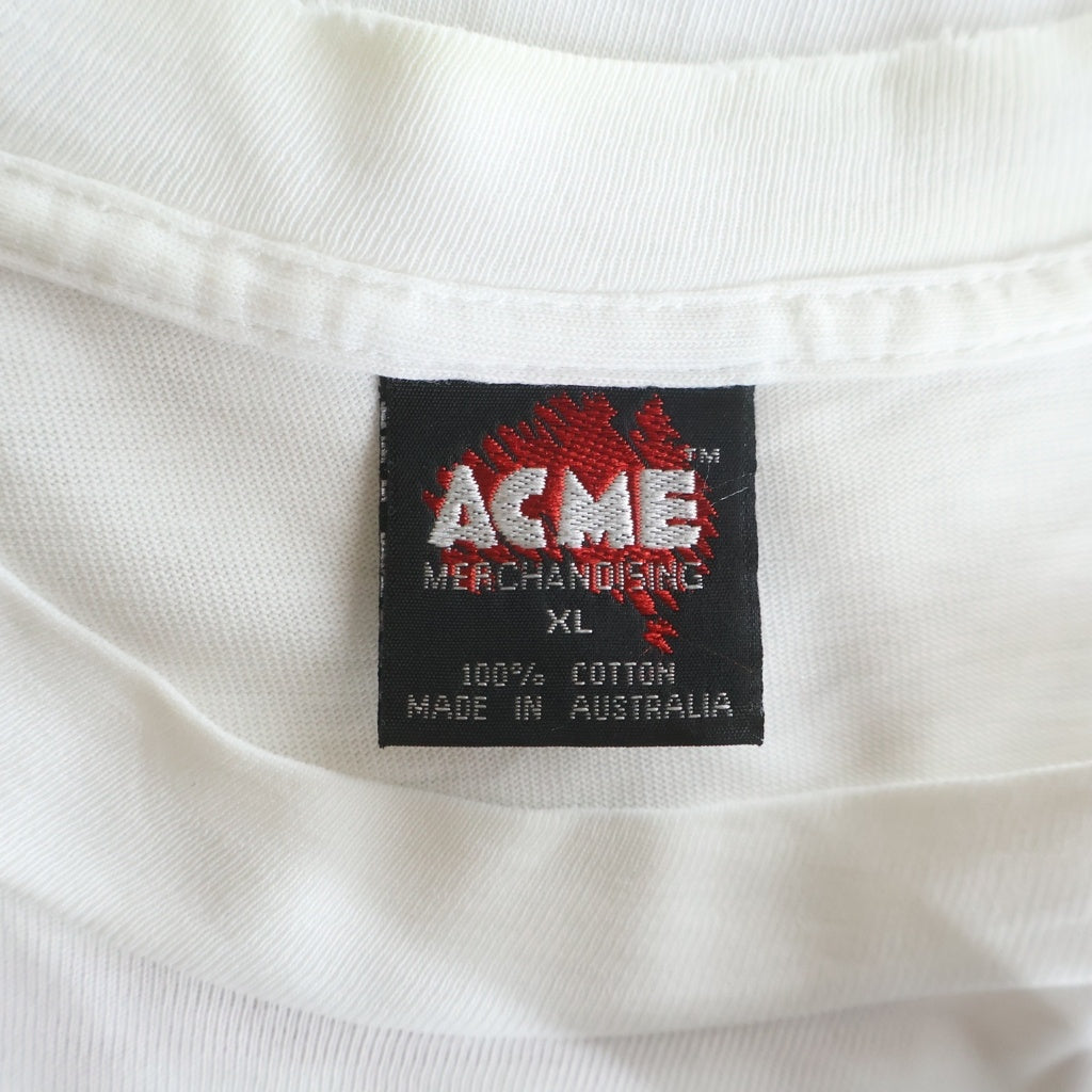 VINTAGE(ヴィンテージ) 90S SONIC YOUTH 無敵戦隊 ソニックユース ヒステリック コミックス 1992 両面プリント 半袖Tシャツ ホワイト