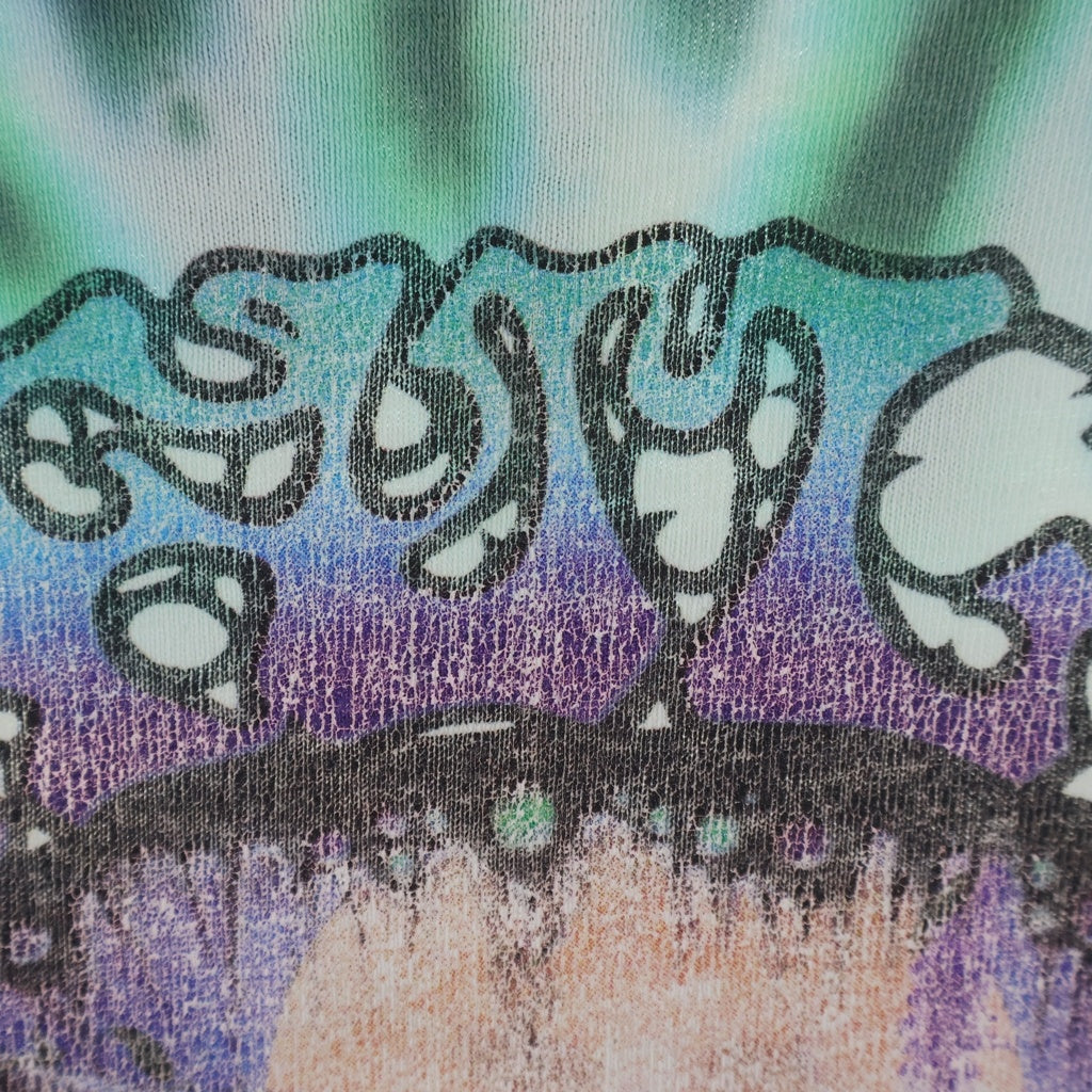 VINTAGE(ヴィンテージ) 90S GRETEFUL DEAD 30 YEARS ANNIVERSARY TIE DYE L/S TEE グレイトフルデッド 30周年記念 総柄 長袖カットソーTシャツ マルチカラー
