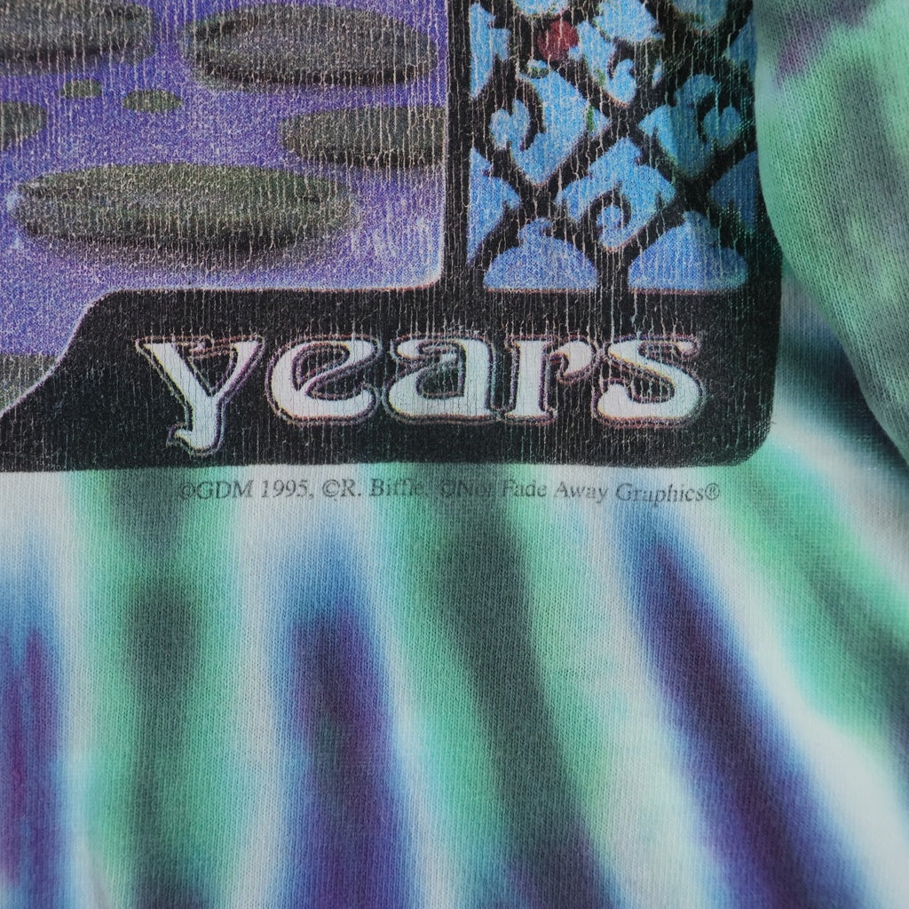 VINTAGE(ヴィンテージ) 90S GRETEFUL DEAD 30 YEARS ANNIVERSARY TIE DYE L/S TEE グレイトフルデッド 30周年記念 総柄 長袖カットソーTシャツ マルチカラー