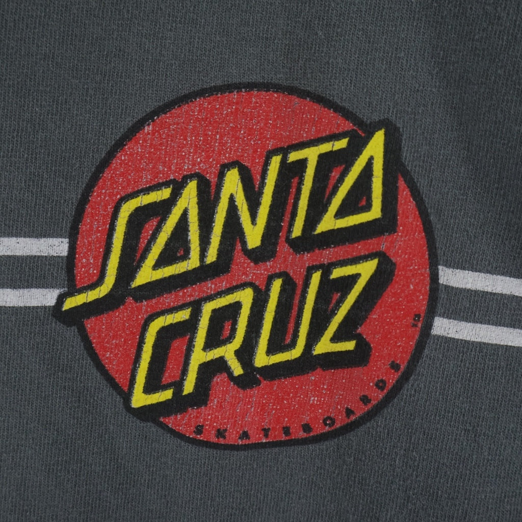 VINTAGE(ヴィンテージ) 90-00S SANTA CRUZ (サンタクルーズ) SKATEBOARDS L/S TEE NHSタグ 両面プリント スケート 長袖Tシャツ カットソー グレー
