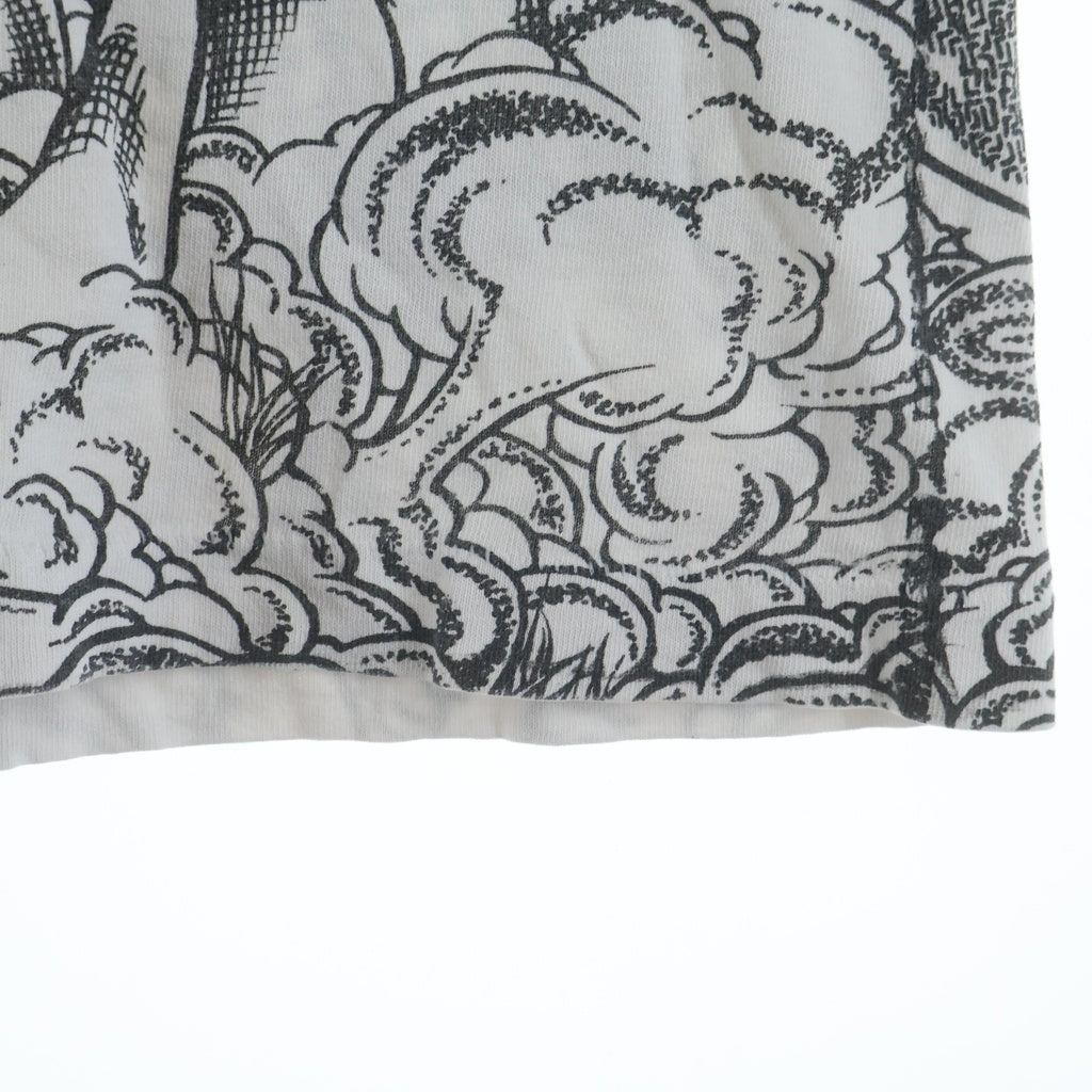VINTAGE(ヴィンテージ) 90s SEPTIC DEATH PUSHEAD FULL PRINT TEE セプティック デス パスヘッド 総柄 半袖Tシャツ カットソー ブラック/ホワイト