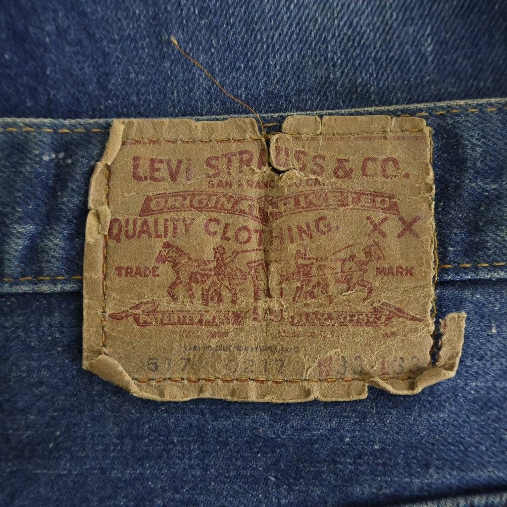Levi's(リーバイス) 70-80S 517 66モデル スモールe ボタン裏刻印6 並行ステッチ 42TALON ジップフライ ブーツカット デニムパンツ インディゴ