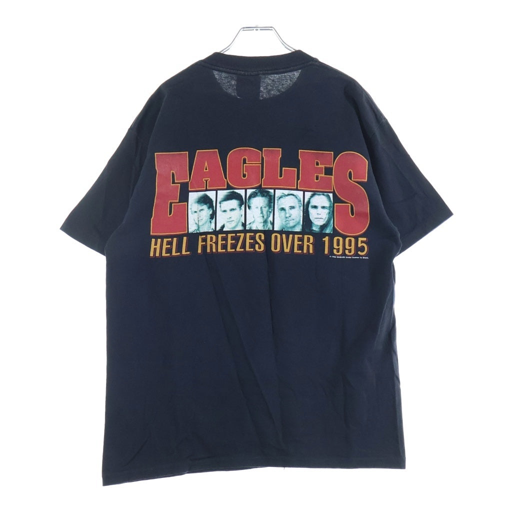 VINTAGE(ヴィンテージ) 90S EAGLES HELL FREEZES OVER WORLD TOUR 1995 イーグルス バンド ツアー 半袖Tシャツ カットソー ブラック