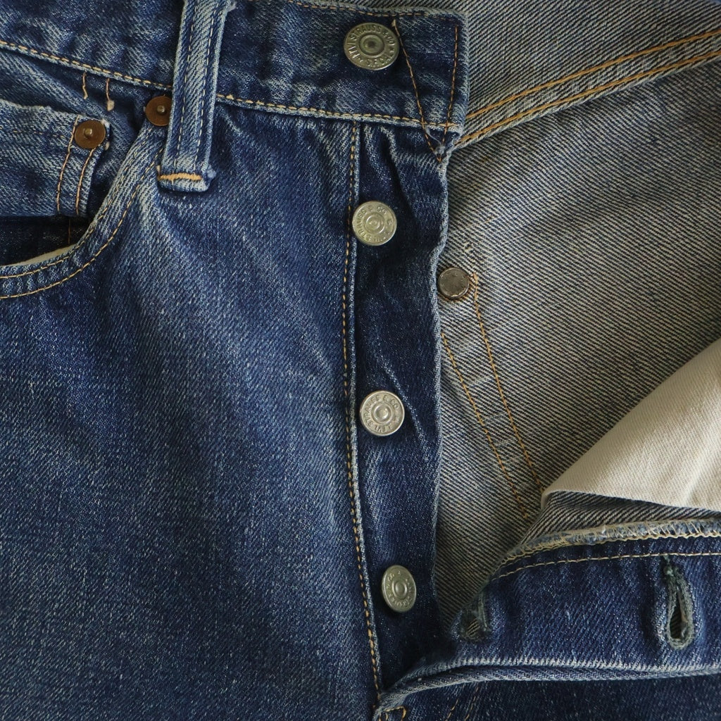 Levi's(リーバイス) 50S 501XX 53MODEL 両面タブ BIG E 均等V ボタン裏爪刻印 Vステッチ コインポケット耳付き デニムパンツ インディゴ