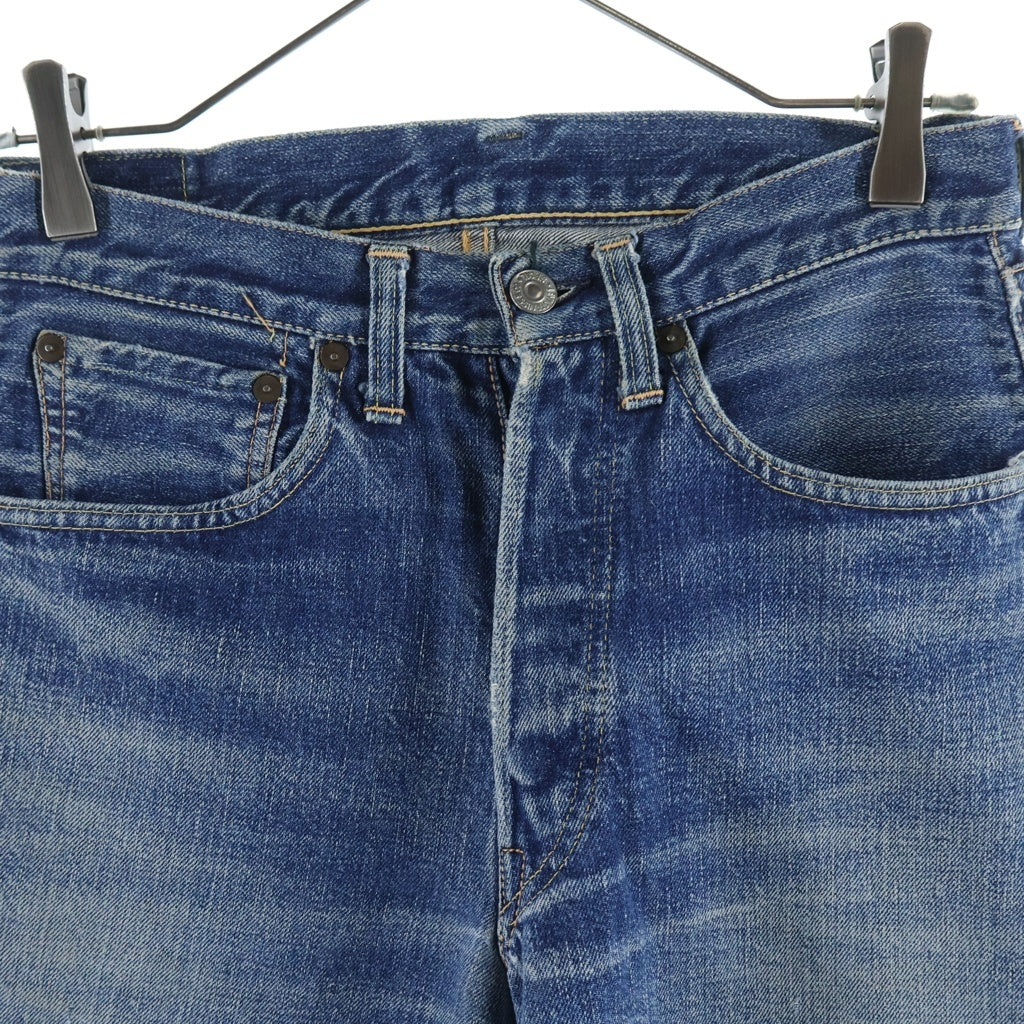 Levi's(リーバイス) 50-60S 501XX BIG E ギャラ入り Vステッチ 均等V 足長R ボタン裏無刻印 オフセット デニムパンツ インディゴ