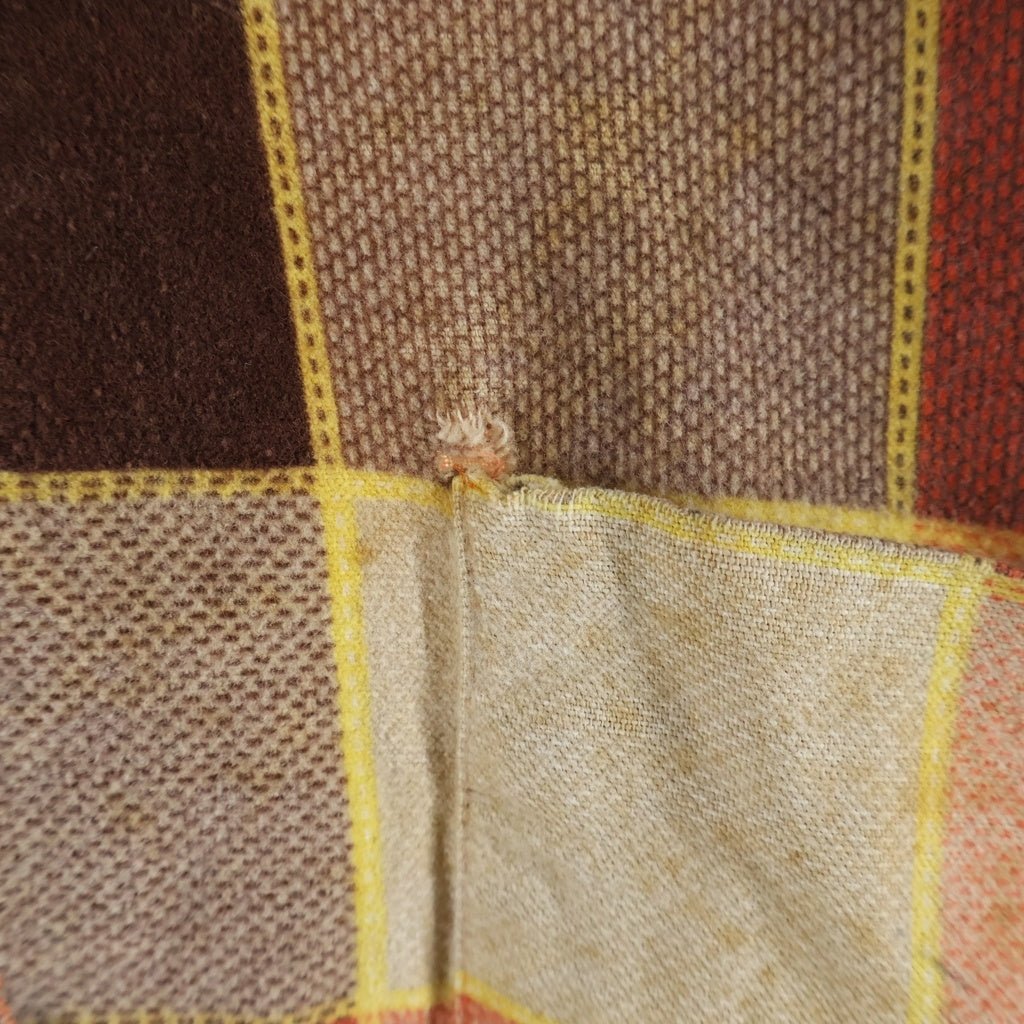 VINTAGE(ヴィンテージ) 60S BUD BERMA PRINTED FLANNEL SHIRT プリネル 長袖シャツ オレンジ