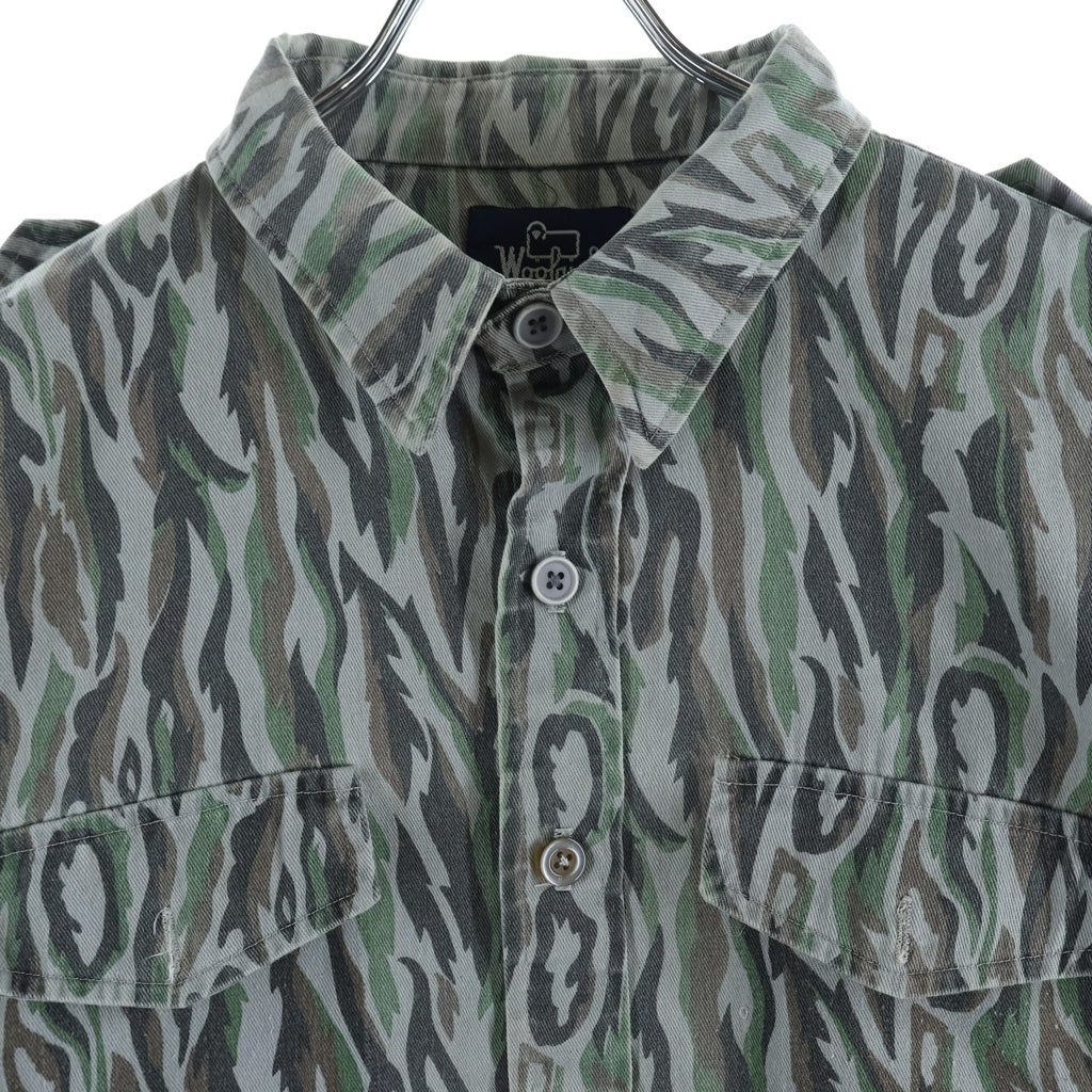 WOOLRICH(ウールリッチ) 80S VINTAGE SHADOW BARK CAMOUFLAGE L/S SHIRT カモフラージュ 長袖シャツ カーキ/ブラウン