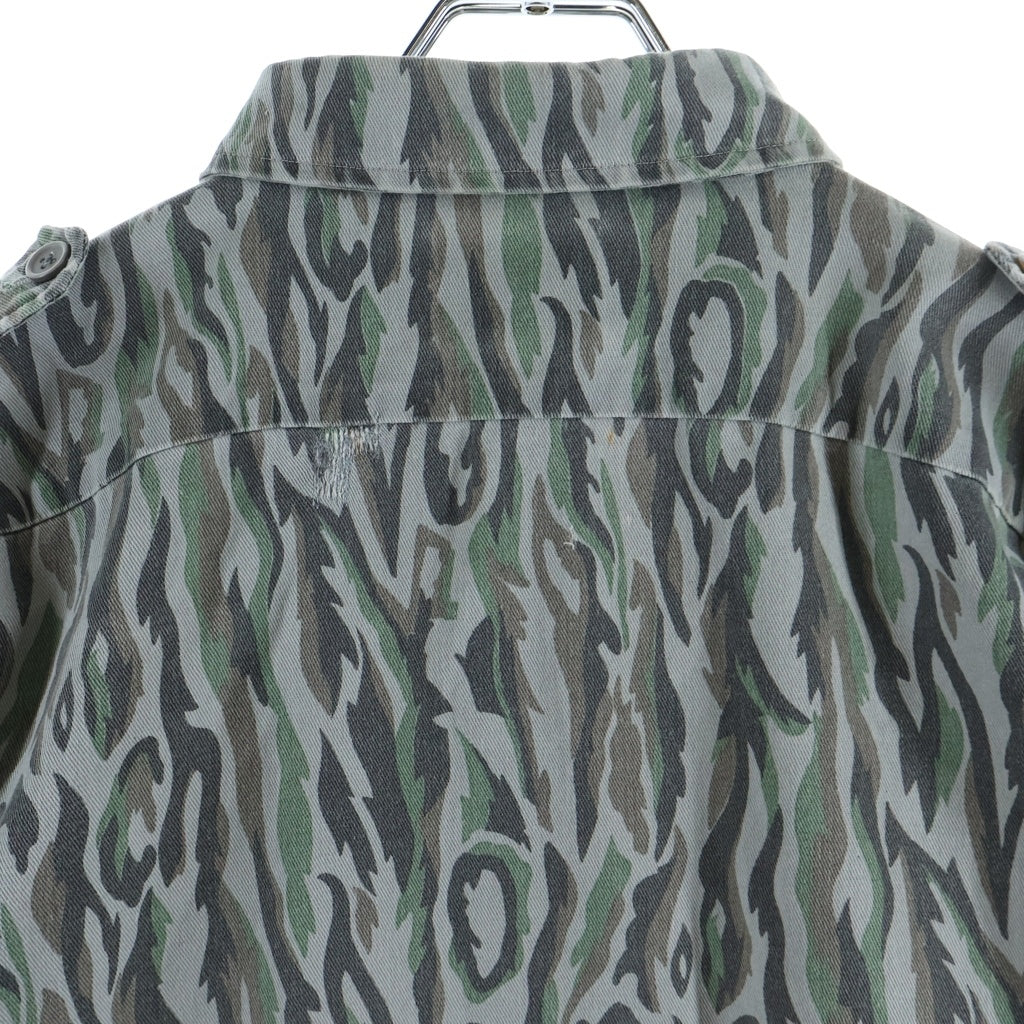 WOOLRICH(ウールリッチ) 80S VINTAGE SHADOW BARK CAMOUFLAGE L/S SHIRT カモフラージュ 長袖シャツ カーキ/ブラウン