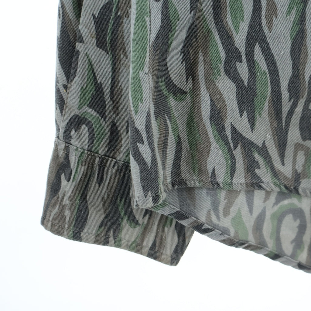 WOOLRICH(ウールリッチ) 80S VINTAGE SHADOW BARK CAMOUFLAGE L/S SHIRT カモフラージュ 長袖シャツ カーキ/ブラウン