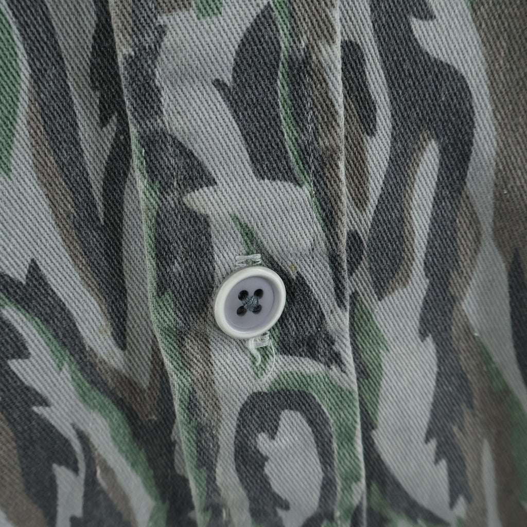 WOOLRICH(ウールリッチ) 80S VINTAGE SHADOW BARK CAMOUFLAGE L/S SHIRT カモフラージュ 長袖シャツ カーキ/ブラウン