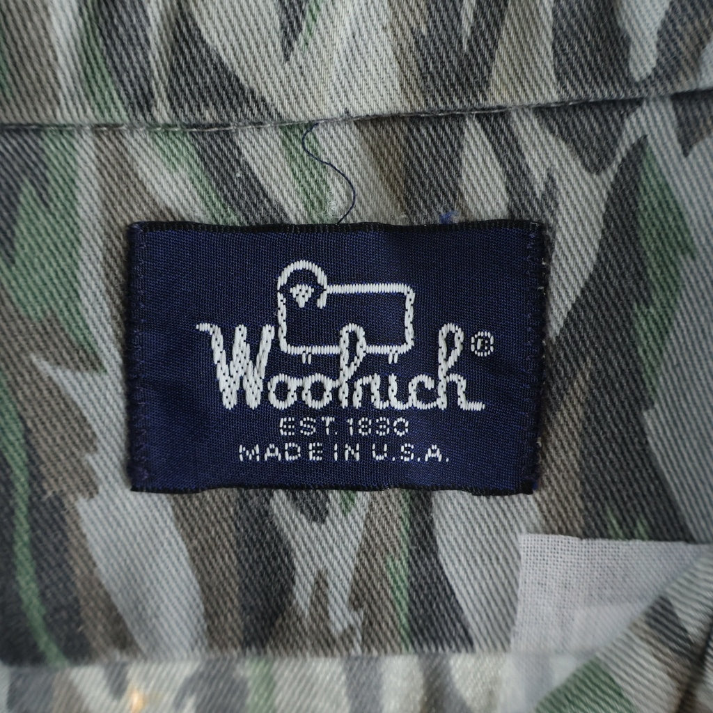 WOOLRICH(ウールリッチ) 80S VINTAGE SHADOW BARK CAMOUFLAGE L/S SHIRT カモフラージュ 長袖シャツ カーキ/ブラウン