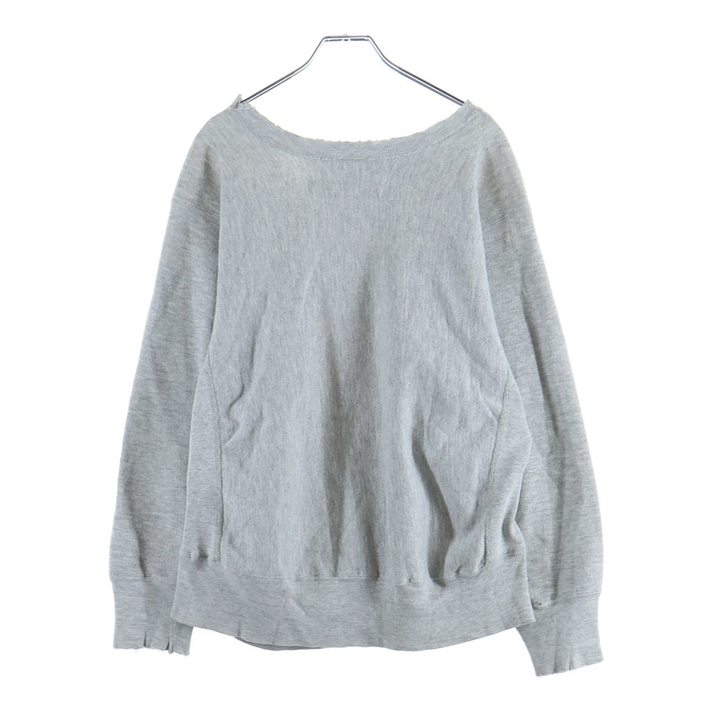 CHAMPION(チャンピオン) 80S VINTAGE USMA トリコタグ後期 前V SWEAT 陸軍士官学校 染み込みプリント スウェット グレー