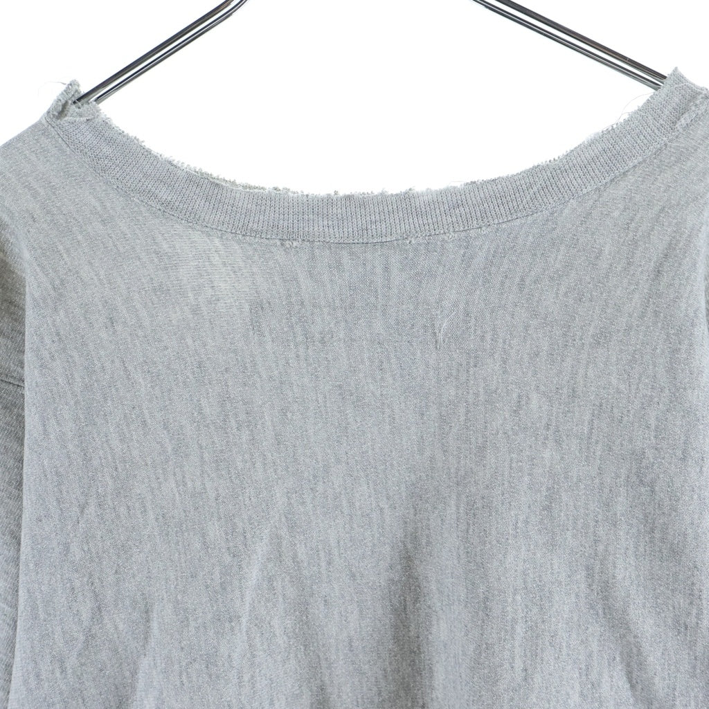 CHAMPION(チャンピオン) 80S VINTAGE USMA トリコタグ後期 前V SWEAT 陸軍士官学校 染み込みプリント スウェット グレー