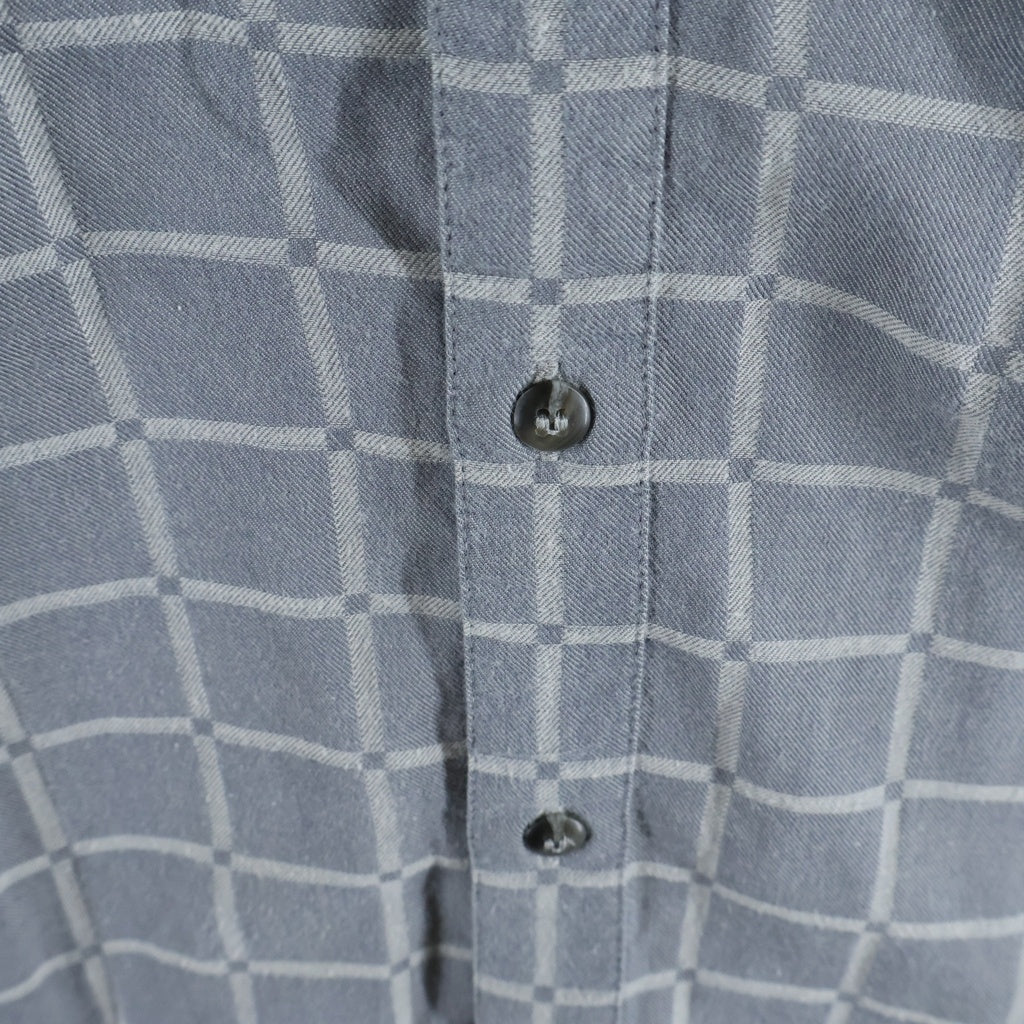 PATAGONIA(パタゴニア) 90S VINTAGE WINDOWPANE FLANNEL SHIRT フランネル長袖シャツ グレー